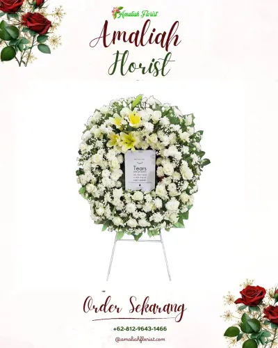 Krans Bunga Duka Cita di Cisewu